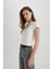 Slim Fit Dar Kesim Bisiklet Yaka Kısa Kollu Tişört C3865AX24SP 3