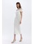 Bodycon Vücudu Saran Omuzu Açık Fitilli Kaşkorse Kolsuz Midi Abiye Elbise D1827AX24HS 2