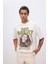 Unisex Bob Marley One Love Oversize Geniş Kalıp Bisiklet Yaka Kısa Kollu Tişört C5039AX24SM 5
