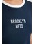 Fit NBA Brooklyn Nets Crop Bisiklet Yaka Ribana Kısa Kollu Tişört B9994AX24SM 5