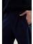 Eşofman Altı Slim Fit Dar Kesim Basic Düz Beli Bağcıklı Esnek Paça Fermuar Cepli A6499AX24SP 4