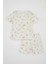 Erkek Bebek Pijama Takım Safari Desenli Penye Kısa Kollu Üst Beli Lastikli Şort Alt C5196A524HS 1