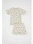 Kız Bebek Pijama Takımı Meyve Desenli Bisiklet Yaka Kısa Kollu Üst Şort C3481A524HS 5