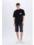 %100 Pamuk Comfort Regular Fit Rahat Kalıp Bisiklet Yaka Sırt Baskılı Kısa Kollu Tişört C5679AX24HS 2