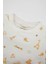 Erkek Bebek Pijama Takım Safari Desenli Penye Kısa Kollu Üst Beli Lastikli Şort Alt C5196A524HS 3