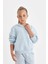 Kız Çocuk Cepli Kapüşonlu Baskılı Okul Sweatshirt C7764A824AU 4
