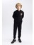 Erkek Çocuk Baskılı Kapüşonlu Kalın Sweatshirt B8996A823CW 2