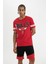 DeFactoFit NBA Chicago Bulls Standart Fit Bisiklet Yaka Kısa Kollu Tişört A1995AX24SM 1