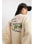 Coool Oversize Fit Geniş Kalıp Bisiklet Yaka Sırt Baskılı Kalın Kumaş Sweatshirt B8652AX23WN 4