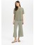 Wide Leg Geniş Bol Paça Normal Bel Bürümcük Kapri Pantolon C4329AX24SP 2