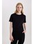 Regular Fit Bisiklet Yaka Penye Basic Düz Kısa Kollu Tişört W9584AZ24SM 1