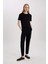 Regular Fit Bisiklet Yaka Penye Basic Düz Kısa Kollu Tişört W9584AZ24SM 2
