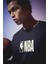 NBA Wordmark Oversize Fit Bisiklet Yaka Kısa Kollu Tişört Z4665AZ24SM 3