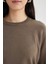 Regular Fit Yumuşak Dokulu Bisiklet Yaka Basic Düz Triko Kazak I6913AZ24WN 4