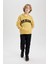 Erkek Çocuk Baskılı Kapüşonlu Kalın Sweatshirt B9000A823CW 2