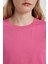 Regular Fit Bisiklet Yaka Penye Basic Düz Kısa Kollu Tişört W9584AZ24SM 5