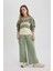 Kız Çocuk Wide Leg Geniş Bol Paça Kargo Eşofman Altı B6402A824SP 1