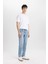 Slim Tapered Fit Dar Kalıp Normal Bel Daralan Paça Jean Pantolon C4220AX24SP 3