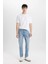 Slim Tapered Fit Dar Kalıp Normal Bel Daralan Paça Jean Pantolon C4220AX24SP 5
