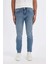 Slim Tapered Fit Dar Kalıp Normal Bel Daralan Paça Jean Pantolon B7781AX24SP 1