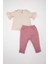Kız Bebek 2'li Takım Yarım Kollu Bluz Beli Lastikli Pantolon C4013A524SM 5