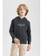 Erkek Çocuk Sırt Baskılı Kapüşonlu Sweatshirt B9015A823CW 4