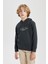 Erkek Çocuk Sırt Baskılı Kapüşonlu Sweatshirt B9015A823CW 5