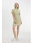 Coool Bodycon Vücudu Saran Bisiklet Yaka Fitilli Kaşkorse Kısa Kollu Mini Elbise C1503AX24SP 2