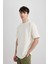 %100 Pamuk Boxy Fit Bisiklet Yaka Kısa Kollu Basic Düz Tişört C5277AX24SP 4