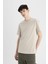 %100 Pamuk New Regular Fit Bisiklet Yaka Basic Düz Kısa Kollu Tişört V7699AZ24SP 4