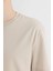 %100 Pamuk New Regular Fit Bisiklet Yaka Basic Düz Kısa Kollu Tişört V7699AZ24SP 5