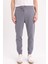 Standart Fit Beli Bağcıklı Lastikli Paça Cepli Basic Düz Jogger Eşofman Altı A6468AX24SP 4