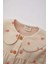 Kız Bebek Bebe Yaka Twill Çiçekli Uzun Kollu Gömlek B9734A524SP 2