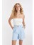 Slim Fit Dar Kesim Straplez Fitilli Kaşkorse Bluz D4551AX24SM 3