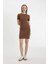 Coool Bodycon Vücudu Saran Bisiklet Yaka Fitilli Kaşkorse Kısa Kollu Mini Elbise C1503AX24SP 1