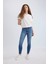 Rebeca Skinny Fit Normal Bel Dar Paça Uzun Jean Pantolon B6506AX24SP 4