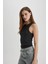 Slim Fit Dar Kesim Halter Yaka Fitilli Kaşkorse Yıkamalı Soluk Efektli Atlet C4327AX24SP 4