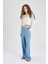 Wide Leg Yüksek Bel Geniş Paça Rahat Kalıp Uzun Jean Pantolon B5203AX24SM 3