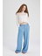 Wide Leg Yüksek Bel Geniş Paça Rahat Kalıp Uzun Jean Pantolon B5203AX24SM 4