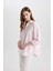Oversize Geniş Kalıp Basic Düz Oxford Uzun Kollu Gömlek C4597AX24SM 4