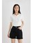 Mom Fit Yüksek Bel Jean Şort C1895AX24SM 3