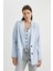 OversizeGeniş Kalıp Ceket Yaka Blazer Ceket C5028AX24SM 5