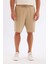Relax Fit Keten Karışımlı Yazlık Bermuda Şort C1240AX24SM 4