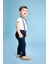 Erkek Bebek Müslin Pantolon Pantolon Askısı 2'li Takım B9510A524SM 2