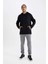 Fit Sporcu Jogger Eşofman Altı Slim Fit Dar Kesim Beli Paçası Lastikli Cepli Basic Düz D0928AX24AU 2