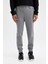Fit Sporcu Jogger Eşofman Altı Slim Fit Dar Kesim Beli Paçası Lastikli Cepli Basic Düz D0928AX24AU 4