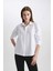 Oversize Geniş Kalıp Oxford Uzun Kollu Gömlek C3223AX24SP 4