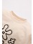 Kız Bebek Bisiklet Yaka Çiçek Baskılı Sweatshirt C0721A524Sp 2