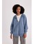 Oversize Fit Kapüşonlu Kalın Kumaş Yıkamalı Soluk Efektli Fermuarlı Sweatshirt B8289AX23WN 1