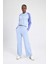 Fit Wide Leg Cepli Geniş Paça Standart Pike Eşofman Altı B3987AX24SP 4